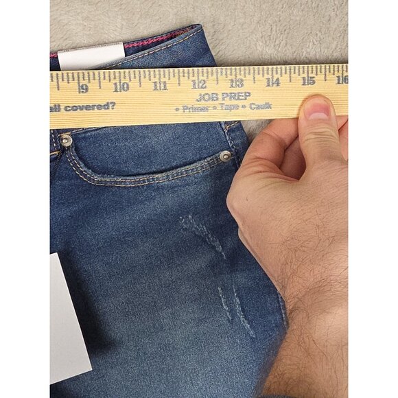 CALVIN KLEIN Jean Shorts Size 10 mid rise boy shorts New Stretch - Picture 14 of 14